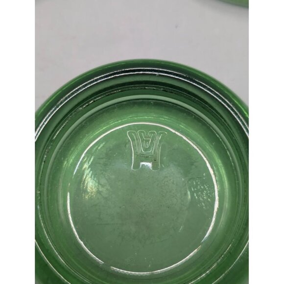 Vintage Uranium Hazel Atlas Glass Furniture Casters - Picture 7 of 9